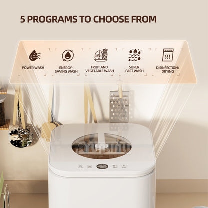 Intelligent Kitchen Dishwasher, Mini Fully Automatic Disinfection Cabinet Bowl Dishes Dishes Intelligent