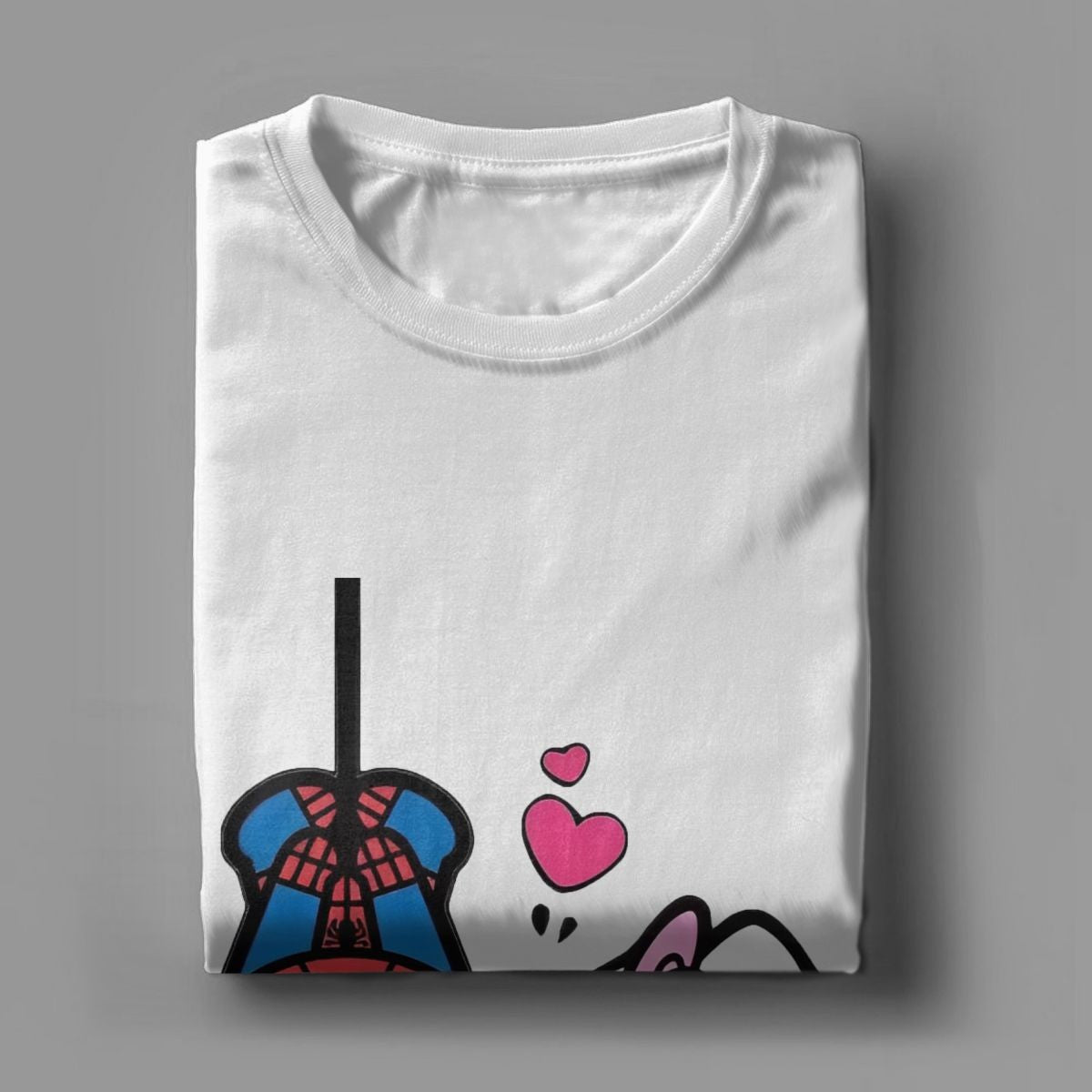 Men Women's Hello Kitty Love Spiderman Cartoon T Shirts Pure Cotton Clothes Vintage Short Sleeve Tees 4XL 5XL 6XL T-Shirts
