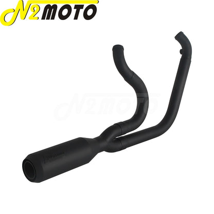 Motorcycle 2-into-1 Exhaust Muffler System For Harley Touring Electra Glide FLHTI FLHTK FLHTPI FLHTKL FLHTCUI FLHTKSE 2017-2025