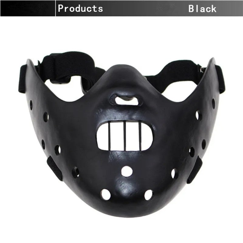 Hannibal Masks Horror Hannibal Lecter The Silence of The Lambs Masquerade Halloween Mask Scary Ogre Cosplay Resin Masque
