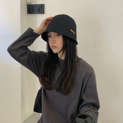 New Japanese Women Bucket Hat Fashion Cotton Soild Color Foldable Fisherman Hats Female Sun Protect Basin Cap gorras para mujer