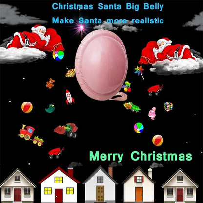 Inflatable Pregnant Belly Fake Beer Belly Christmas Santa Claus Belly for Halloween Cosplay Dress Stage Show Role-playing Props
