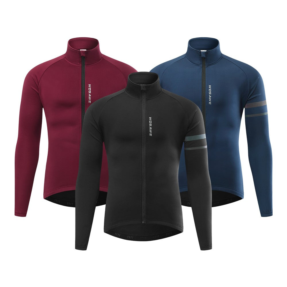 WOSAWE Winter Men's Cycling Jacket Waterproof Windproof Thermal Fleece Bike Jersey MTB Road Cycling Snowboarding Ski Jacket Coat