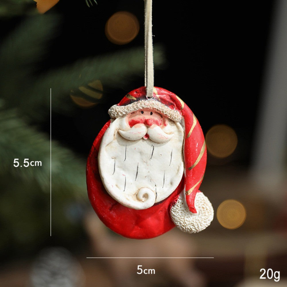 New Christmas Resin Pendant Horse Xmas Tree Decoration Christmas Socks Gift House DIY Kids Toys Gifts Xmas Ornaments
