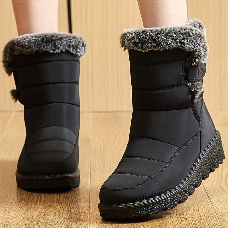 Boots Woman Fashion Winter Boots Women Winter Shoes Women's Snow Boots With Fur Super Warm Footwear Low Heels Middle Botas Mujer