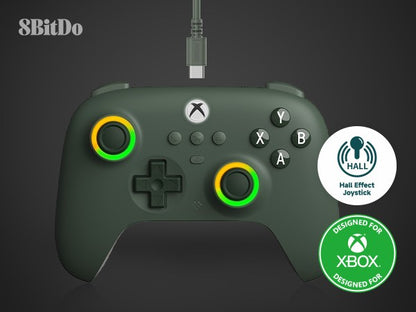 8BitDo Ultimate C Wired Controller with Hall Effect Joysticks?USB Gamepad for Xbox Series X?Series S, Xbox One, and PC Windows.