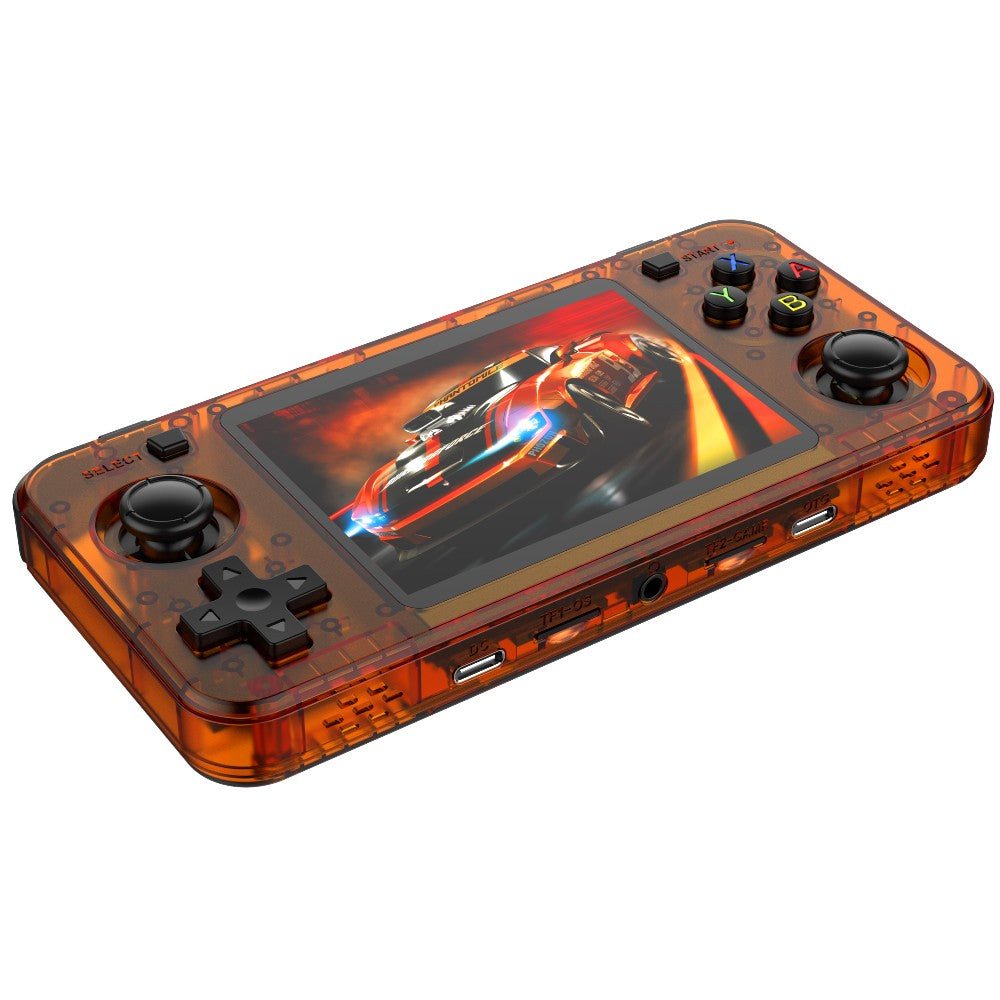 BOYHOM Green R3 6H Retro Video Game Console 3.5‘’ IPS Screen RK3326 3000 mAh Open Linux System Portable Player 64GB 128GB