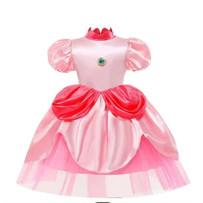 2026 New movie summer Cartoon Daisy Princess Peach Dress performance Cosplay Daisy Dressup Halloween Carnival Party Outfits