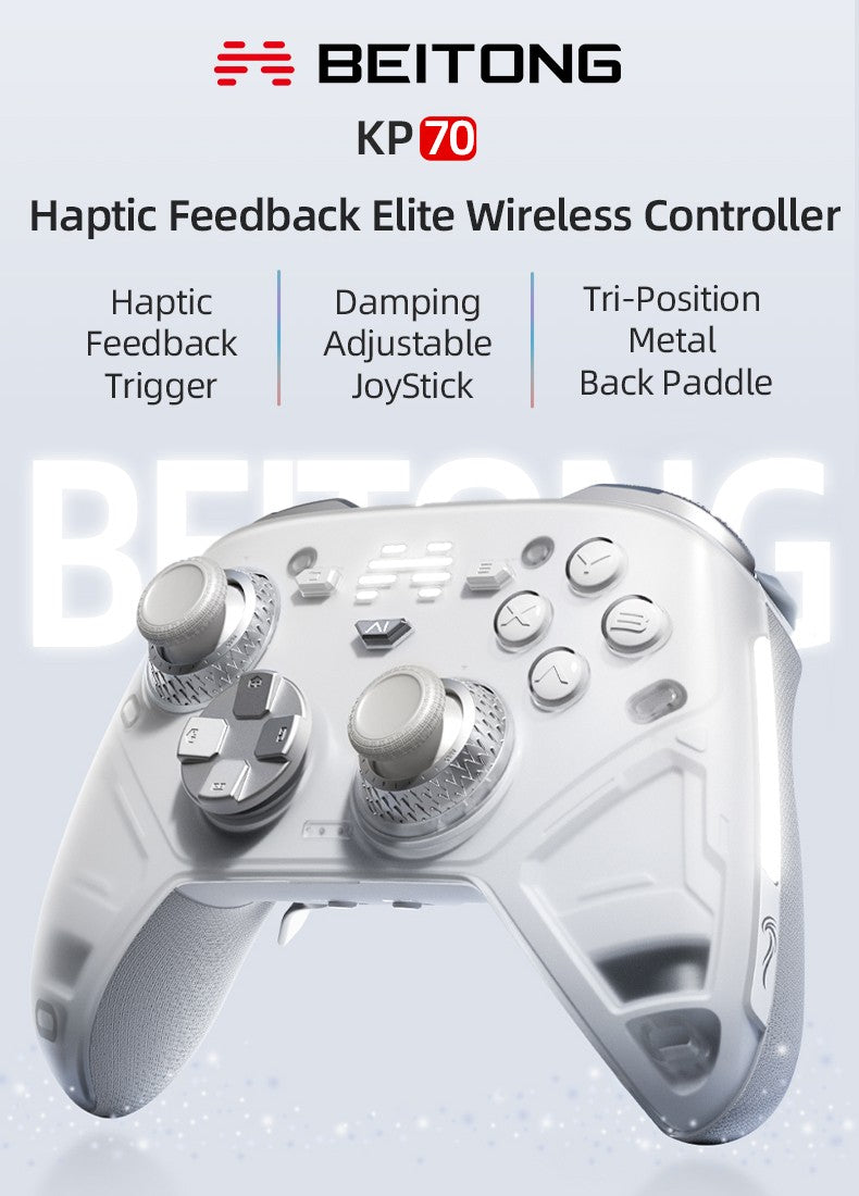 Beitong Kunpeng 70 Elite: AI-Enhanced Wireless Controller with Adaptive Triggers for Switch 2, PC, Mobile & Teams