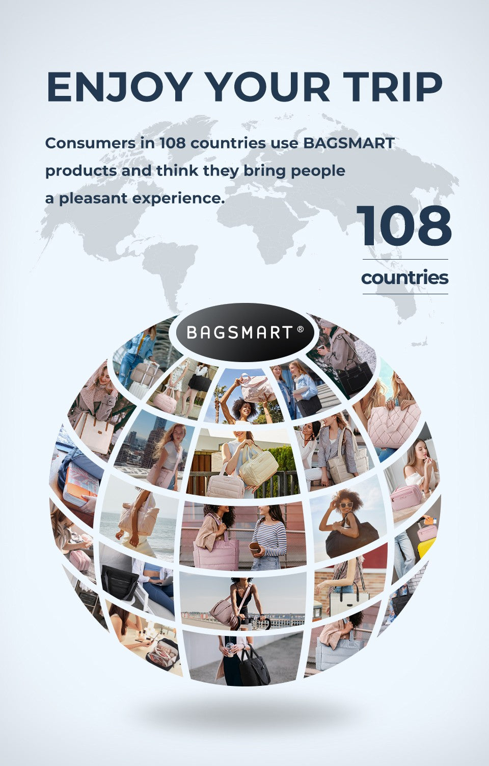 BAGSMART 6 Set Compression Packing Cubes for Travel Lightweight Luggage Organizer Bags Durable Space Saver Bags Travel Essential