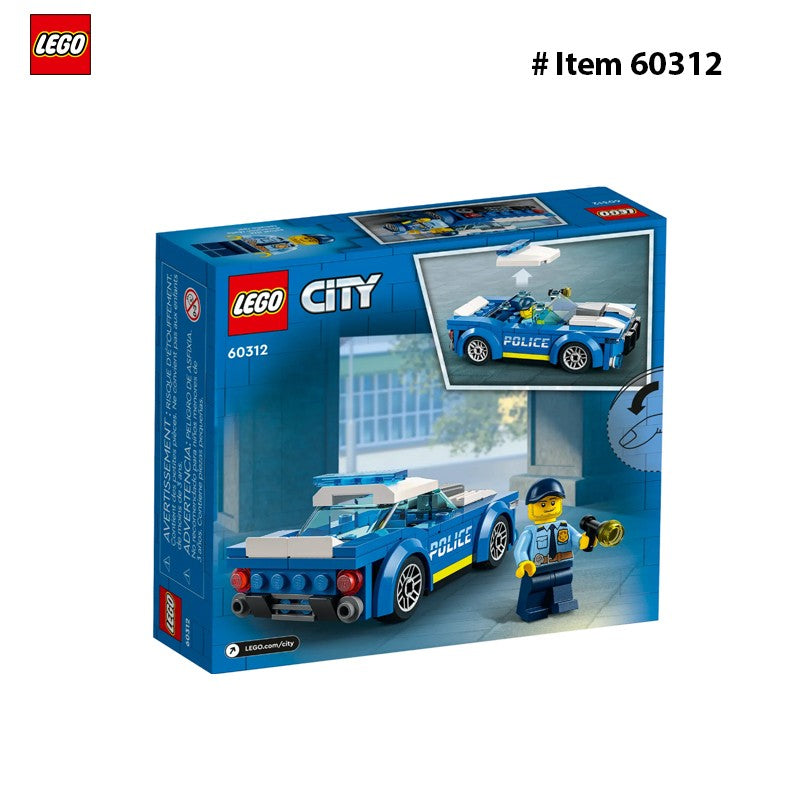 LEGO 60312 City Carro de Polícia para Crianças a Partir de 5 Anos com Minifigura de Policial, Pequena Ideia de Presente, Conjunto de Construção de Perseguição de Carros