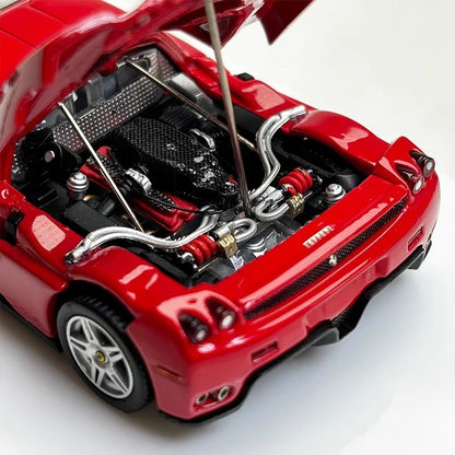 Rei Modelo 1:64 Edição Enzo Figura Simulação Liga Abre-Tampa Miniatura Die-Cast Carro Modelo Personalizado Brinquedos Presente Ornamento Colecionável