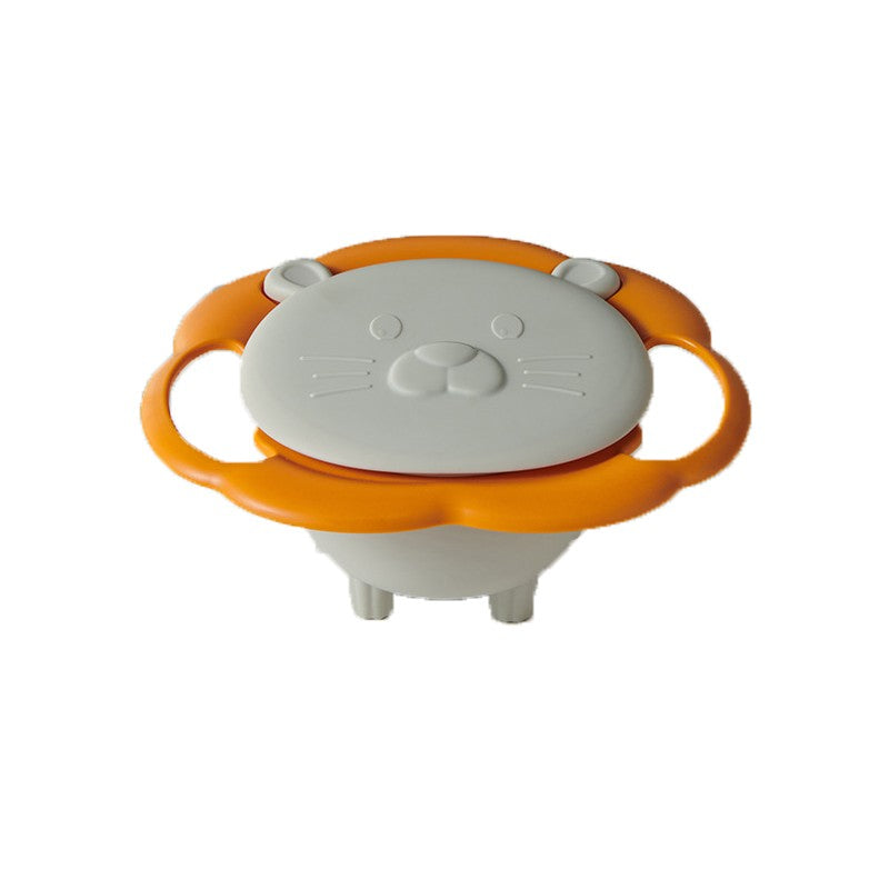 Baby Baby CHILDREN'S Bowl 360 Degree Rotation Gyro Bowl Lion Bowl Balance Bowl Do Not Pour Anti-scald and Anti-fall Eating Bowl