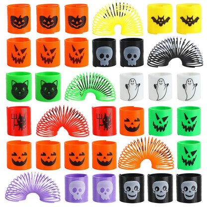 12pcs/bag Halloween Magic Springs Coil Toys Halloween Party Favors Child Trick or Treat Gifts Kids Goodie Bag Filler 2023
