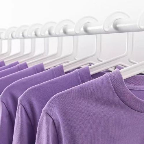 Cotton Solid Color Long-sleeved T-shirt Spring Autumn O-neck Bottoming Tops Men Women Purple Heavy Casual T-shirts for Couples