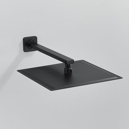 Chuveiro Quadrado de Teto 8"/10"/12" Ultrafino para Banheiro com Braço de Chuveiro Acessórios de Torneira Montado na Parede