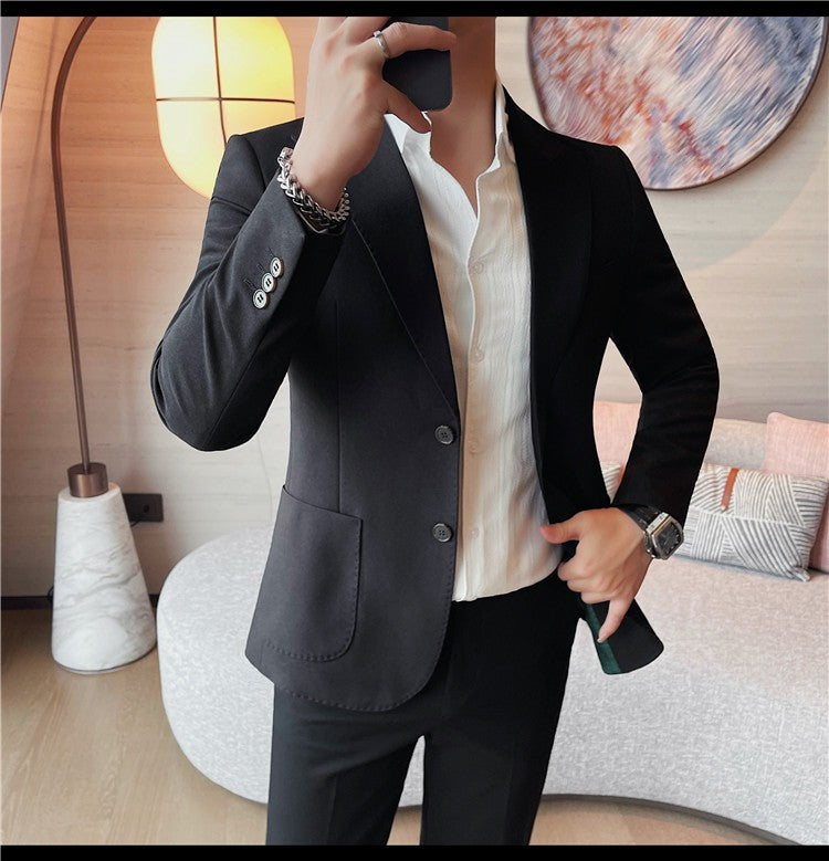 Blazer Jackets Men's Clothing High Quality Autumn Winter Thick Warm Mens Jackets And Coats Business Formal Wear Slim Fit Blazers