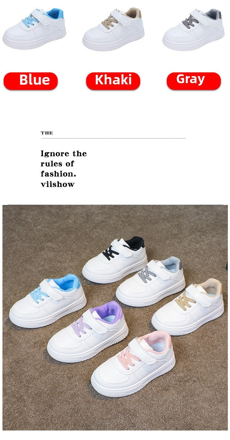 2025 Girl shoe spring Autumn Boy White Shoe Casual Running kid Shoe Anti Slip Soft Sole Sneaker kid tenis Hot selling item