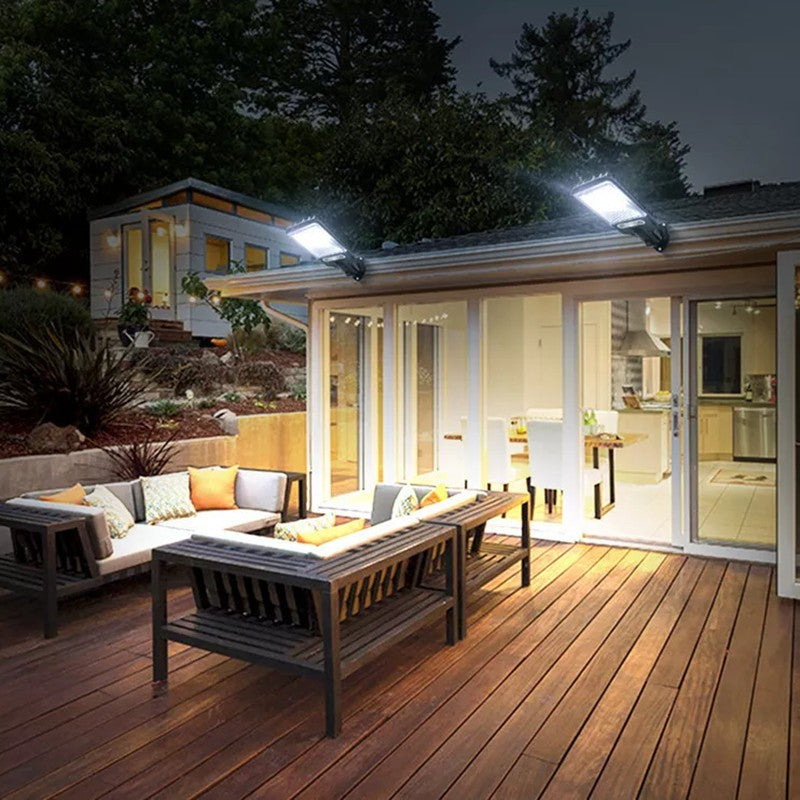 1-5 Pack Solar Street Lights Outdoor Waterproof Motion Sensor Wall LED with 3 Lighting Mode Solar Powered Lights for Garden