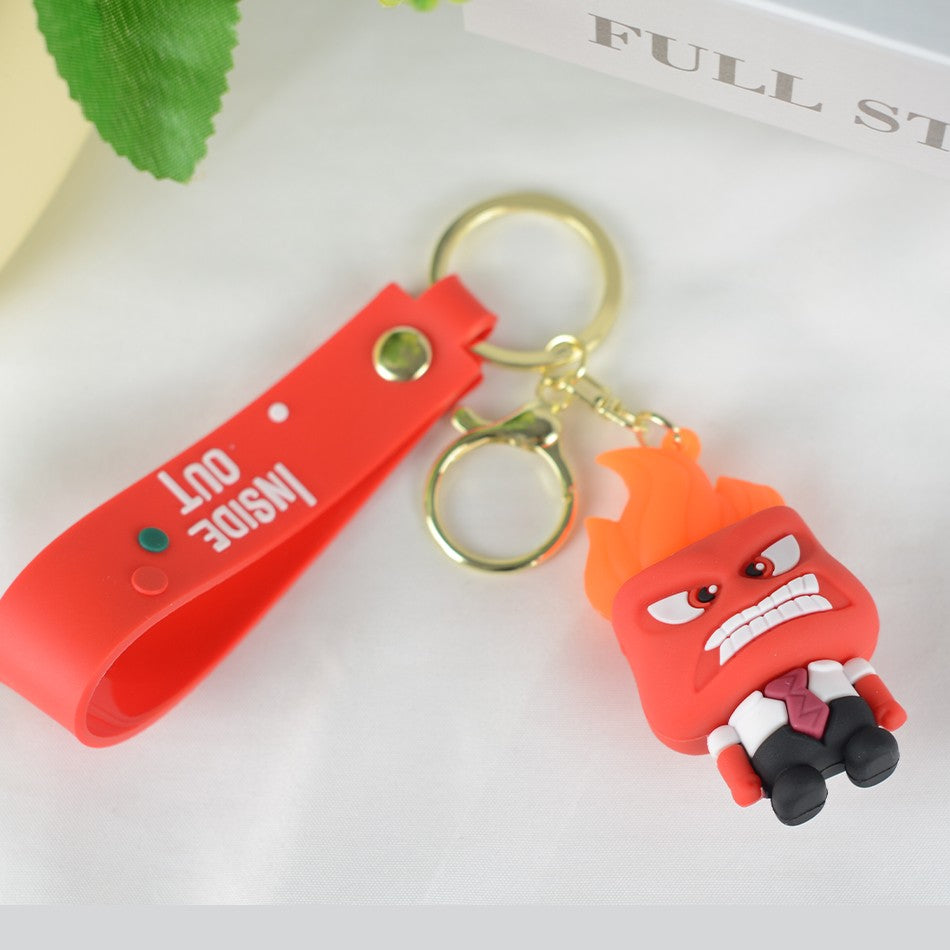 30 Peças/Conjunto Atacado Chaveiro Divertida Mente 2 Boneco de Personagem de Desenho Animado Fofo Chaveiro Pingente de Boneca de Personagem de Filme para Presente Infantil