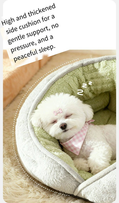 Canil Engrossado Inverno Quente Cama de Segurança Pequeno Cão Teddy Do Que Urso Dormindo Suprimentos para Animais de Estimação para Todas as Estações 2025 Tapete para Cães
