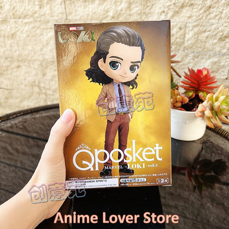Em estoque Bandai Original Banpresto MARVEL Qposket Loki VO.1 VO.2 VO.3 Bonecos de Anime Brinquedos para Presente Infantil Modelo Colecionável