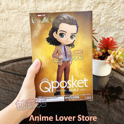 Em estoque Bandai Original Banpresto MARVEL Qposket Loki VO.1 VO.2 VO.3 Bonecos de Anime Brinquedos para Presente Infantil Modelo Colecionável