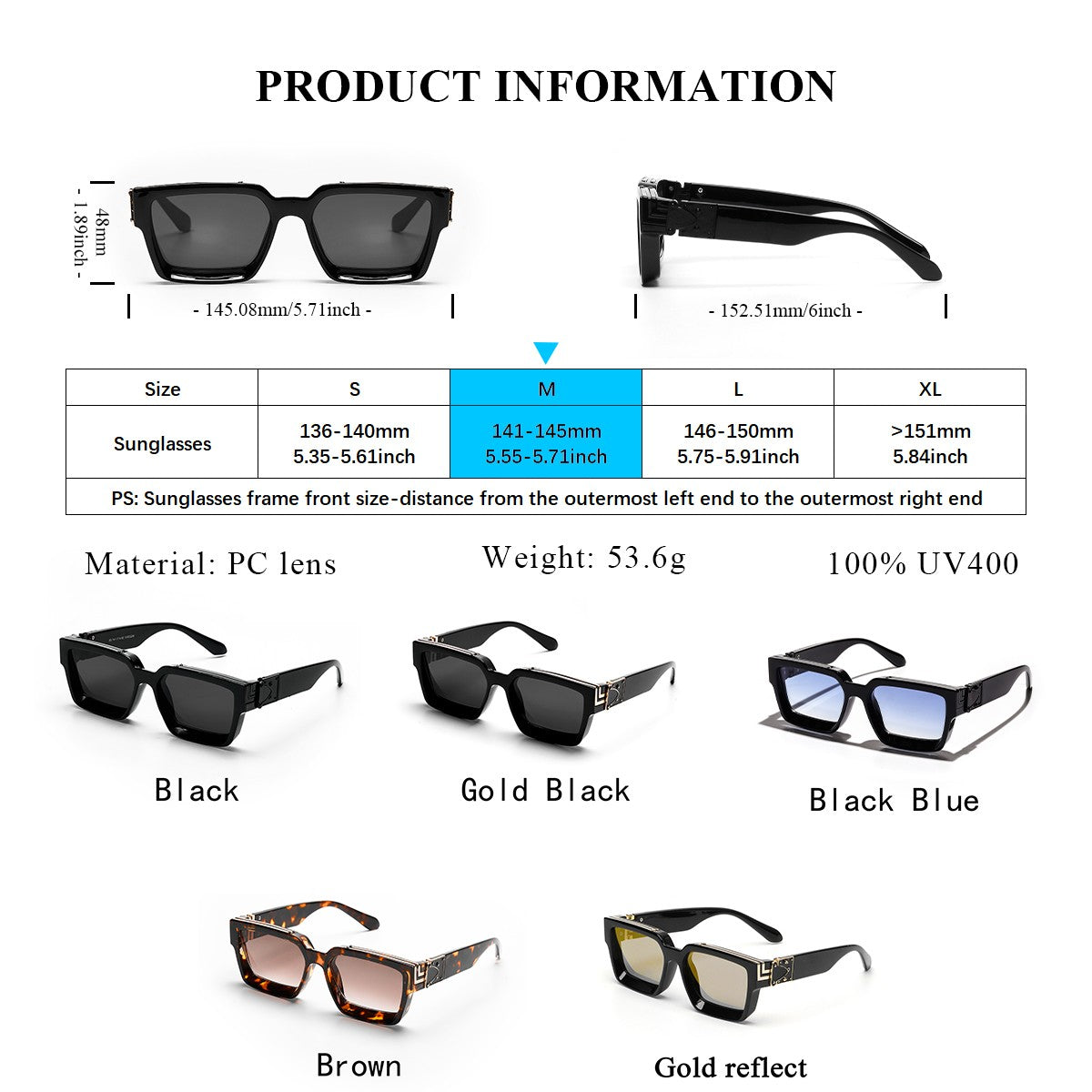 Ruiao Retro Black Millionaire Shades Luxury Sunglasses 2025 For Men Designer Famous Brand Square Sun Glasses Man Women Sunglass