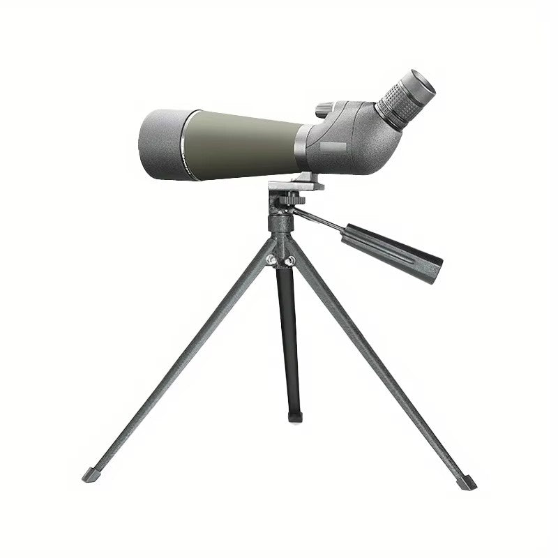 Monóculo Externo 20-60x80 para Observação de Pássaros, Luneta Espiã HD BAK4, Telescópio Impermeável para Acampamento com Sistema de Foco Duplo, Lente FMC de 80mm