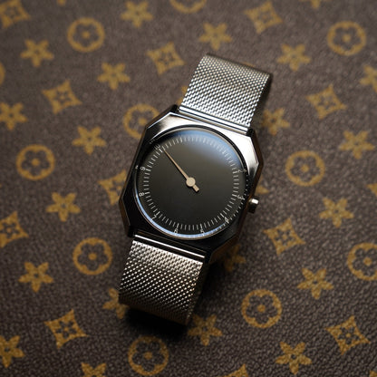 SKU Retro One Pointer Watch for Men - Vintage Style Square Quartz Watch Unique Design Fashion Wristwatch for man men alloy watch