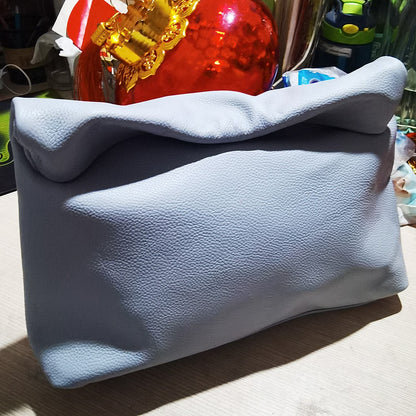 100% genuine leather Cowhide Handbag High Quality Leather Women's Foldable Designer Handbag Simple Magnet Handle Bags