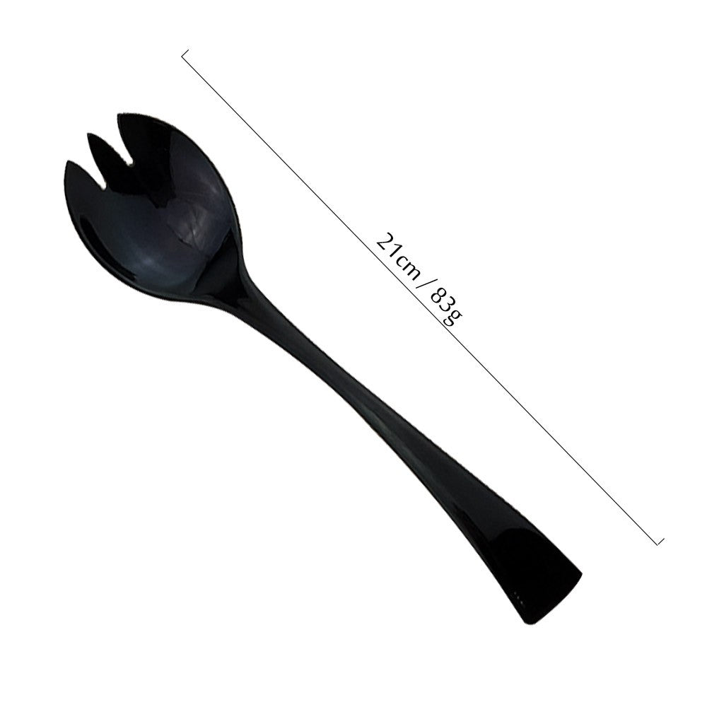 JANKNG Conjunto de Talheres Preto 1 Peça Aço Inoxidável 18/10 Ocidental Talheres de Mesa Garfo Faca de Bife Manteiga Jantar