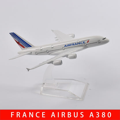 JASON TUTU Emirates Airbus A380 Aeronave Diecast Metal 1/400 Escala Miniatura Avião Modelo Aviões Dropshipping