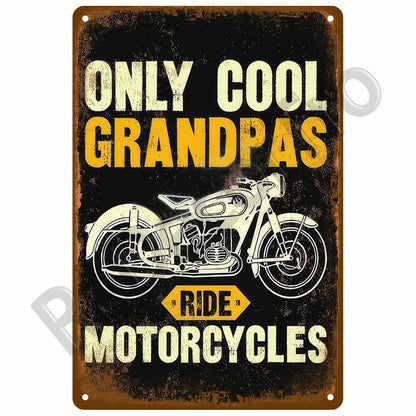 Retro Motor Oil Gas Tyre Racing Tin Sign Poster Iron Plates Metal Sign Garage Bar Pub Club Man Cave Home Decor Wall Decor Art