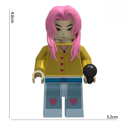 Novo brinquedo de boneca Kpop Demon Hunters Boy Band Girl Group Boneco de ação modelo de montagem Banda Combinada Boneca DIY Brinquedo de festa infantil