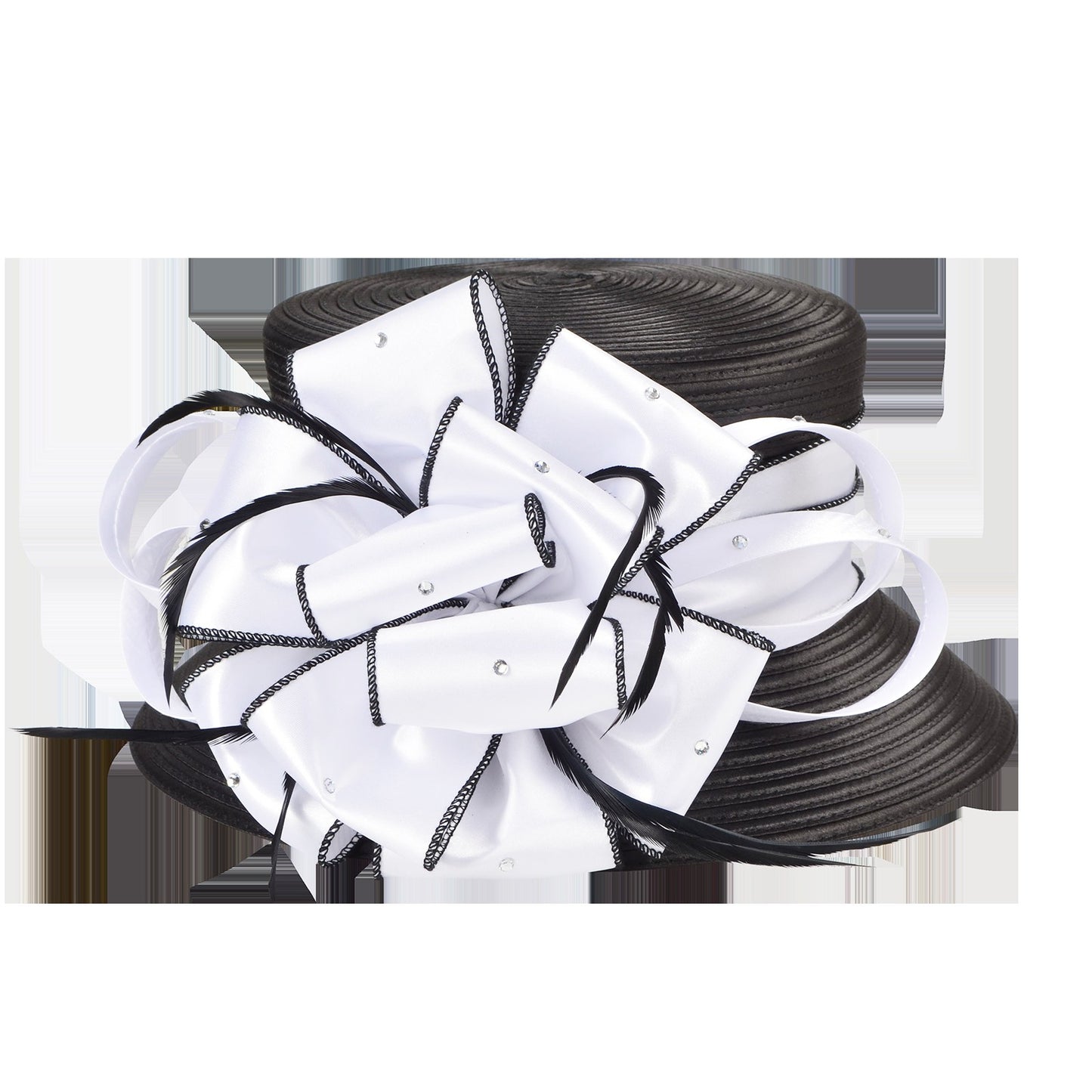 Novos Chapéus Fascinators 2025 para Mulheres Elegantes Casamentos e Chapéus de Topo para Igreja de Damas Britânicas para Mulheres Negras S10-4585