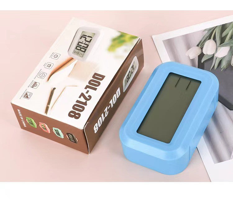 Alarm Clock Digital Clock LED Electronic With Backlight Snooze Calendar For Home Office Desktop Table Screen Display Watch