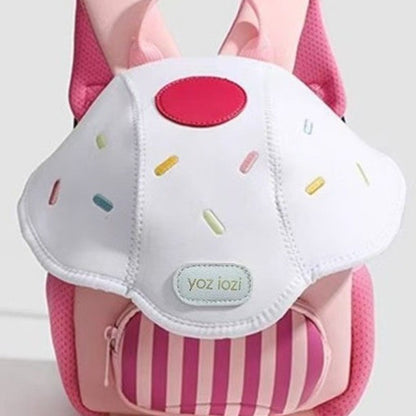 Mochila Infantil Mini Cogumelo Fofo, Presente de Ano Novo 2025, Mochila de Desenho Animado Nova para Bebês, Masculina e Feminina