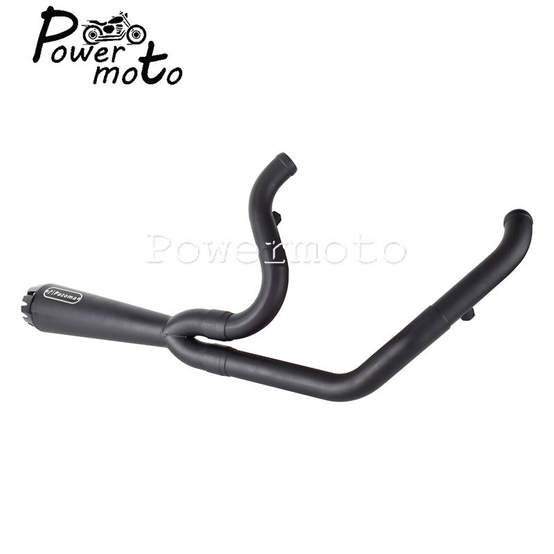 For Harley Softail Low Rider S ST EI Diablo Street Bob 2018-up 2-into-1 Motorcycle Complete Full System Exhaust Pipe Muffler