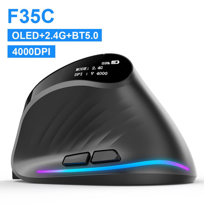 Lefon 2.4G Ergonomic Mouse Wireless Vertical Mouse Rechargeable Gaming Mice for PC Laptop MacOS Office F35C/F35B/F35 MODEL