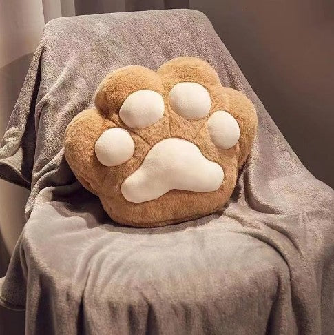 Blanket nap Cat paw throw pillow dual-use office good hand warmer pillow Car air conditioner 2-in-1 pillow