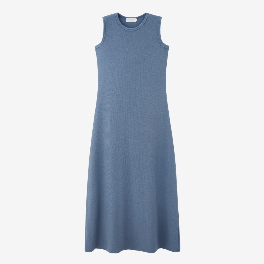 AS 2025 summer ribbing closed-fit wrap tops + Aline dress high Stretch matching