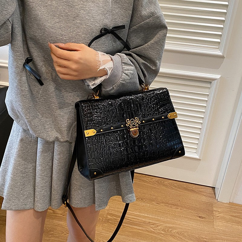 Luxury Purple Handbag Classic Women Bag 2025 New Designer Shoulder Bag High Quality Solid Pu Leather Crossbody Small Square Bag