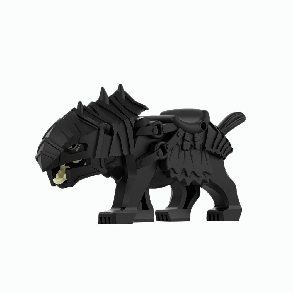 MOC Zoo Animal Building Block Accessories Set  Elephants Camel Deer Medieval Wolves Dinosaur Bricks Tyrannosaurus Model Toy