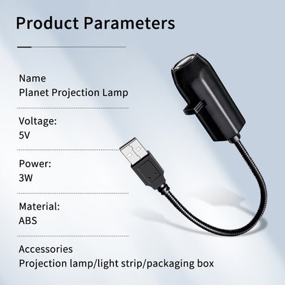 Projection Light 5V USB Direct Insertion Planet Christmas/Halloween Theme Replacement Light Ceiling Projection Light For bedroom