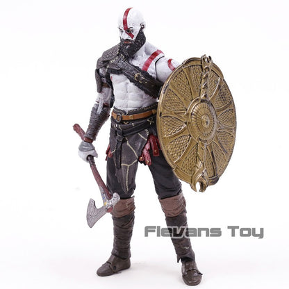 NECA God of War 2018 Kratos & Atreus Ultimate PVC Action Figure Modelo Colecionável Brinquedo 2-pack