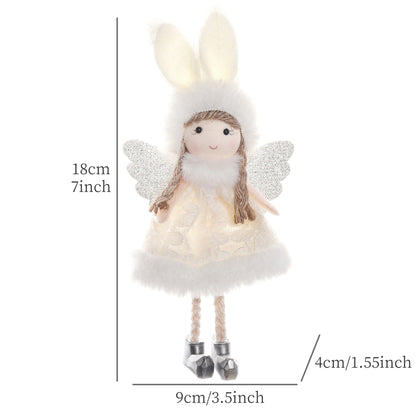 2024 New Year Gift Cute Christmas Angel Doll Xmas Tree Ornament Noel Deco Christmas Decoration for Home Natal Navidad 2023 Decor