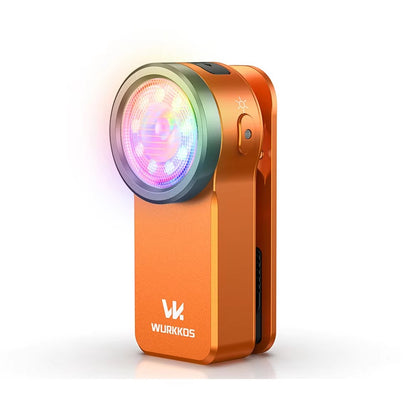 Wurkkos HD03 680LM Mini Clip Light USB C Rechargeable Pocket Flashlight Spotlight/Floodlight Portable EDC RGB Torch with Magnet