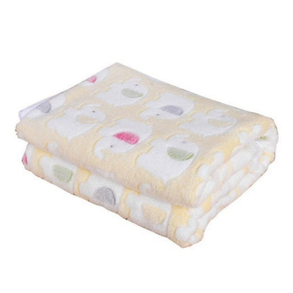 Cobertores para cães Gatos Cobertor de estimação de lã macia e fofa Quente Design de estampa fofa Patinha de cachorro gatinho Pequeno