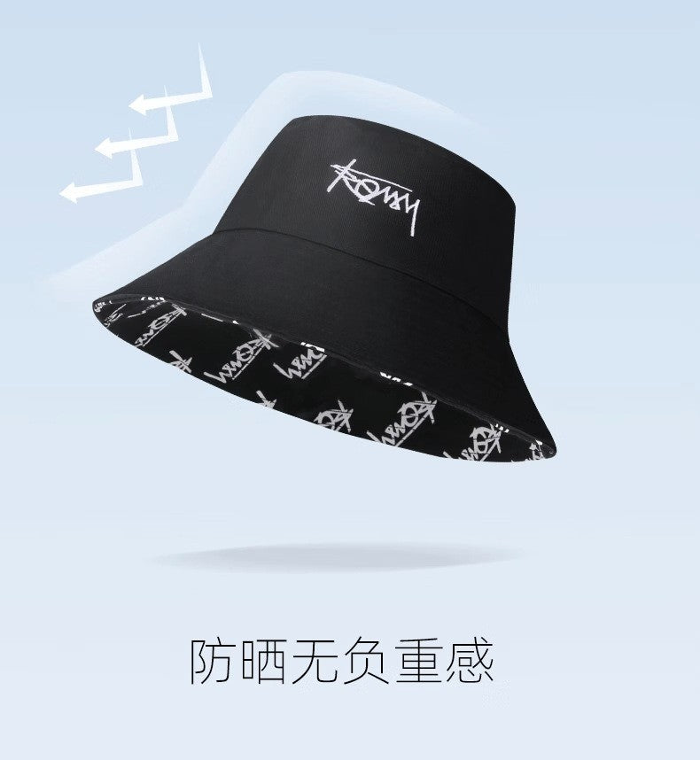 Big Head Letter Bucket Hat for Men Women XL Large Hip Hop Cap Fisherman Hat Summer Sun Hat Plus Size Panama